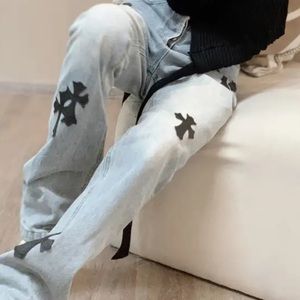 Chrome Hearts inspired jeans